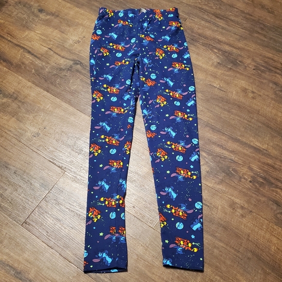 Disney Pants - Disney Stitch Small Space Blue Leggings